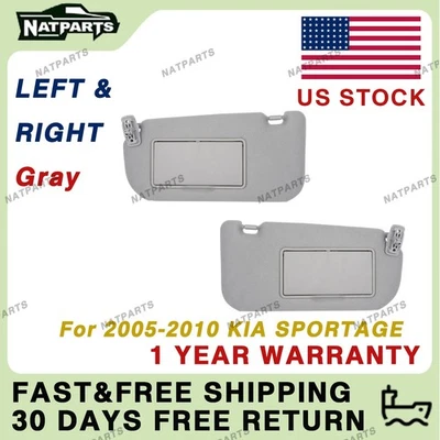 Par de parasol lateral gris sin luz para KIA Sportage 2005-2010 85202-1F090LX Foto 1 de 4