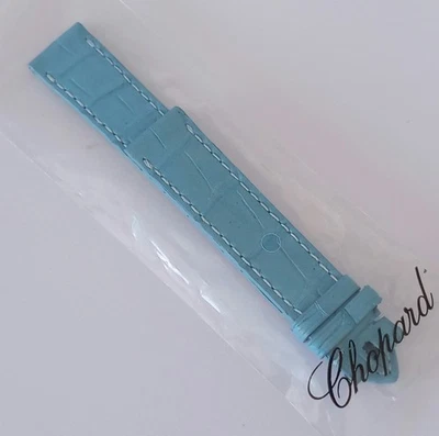 Genuine Unused Ladies Chopard 15-14mm Blue Alligator Leather Watch Strap  - image 1 of 4