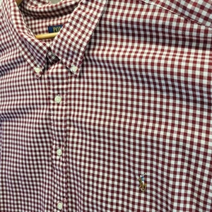 NEW Polo Ralph Lauren Button Up Shirt Mens 5XB Red Gingham Plaid Flesh Pony NWT - Picture 1 of 16