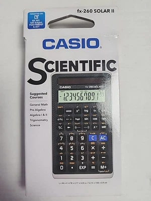 New Casio FX- 260 Solar II Scientific Calculator Elementary to High School - Image 1 of 4