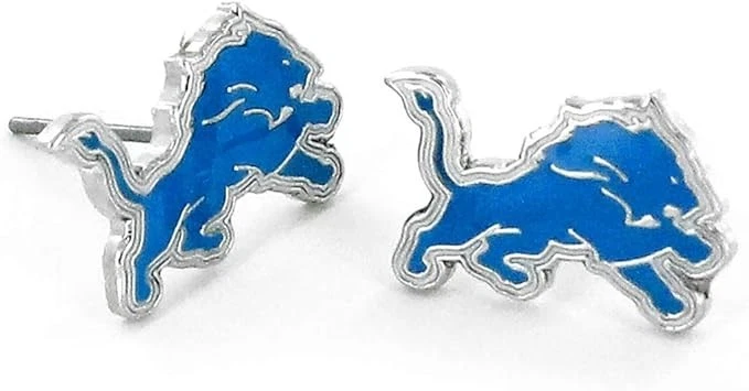 Aretes Detroit Lions Post - Diseño de logotipo del equipo NFL Foto 1 de 1