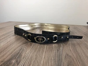 Versace Jeans Couture Polyester Belt Women Size 95 Black - Picture 1 of 6