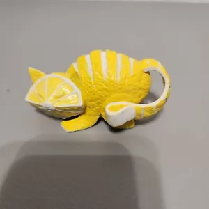 Estatuilla de gato limón cultivado en casa Enesco - Imagen 1 de 6