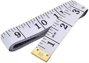 Flexible 60-Inch Soft Tape Measure with Dual Scale for Craft & Body Measurements - Picture 1 of 12