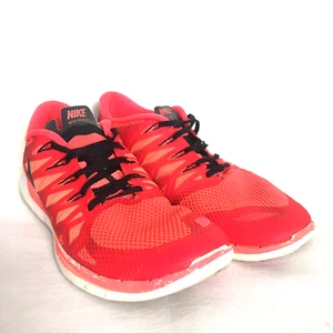 Nike Mens Shoes Free 5.0 Size 12.5 Red Running Athletic Mesh Jogging Sneakers - Picture 1 of 10