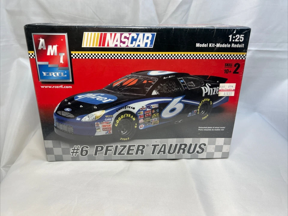 #6 Pfizer Taurus AMT 1:25th scale Ford Taurus model kit NRFB SEALED PERFECT - Image 1 of 4