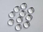 Lovely Lot Natural White Topaz 5x5mm To 6x6mm Cushion Cabochon Loose Gemstone
