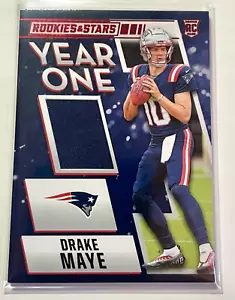 Patriots Drake Maye Mint 2024 Panini Rookies & Stars Year One Jersey RC - Picture 1 of 1