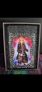 Tarjeta Diamante Kyojuro Rengoku Cazador de Demonios Pesado Grueso Metal Plata Oro Acento - Imagen 1 de 4