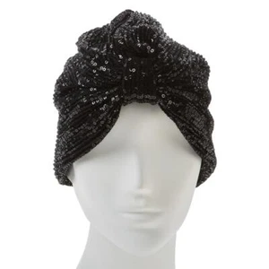 Sassy Jones Shiny Sequin Turban Headband - Picture 1 of 4