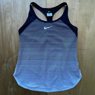 NIKE DRI FIT CORREDOR ESPALDA RAYAS MUJER CAMISETA SIN MANGAS talla M Gimnasio Correr Foto 1 de 4