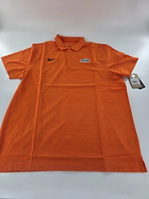 Nike Oklahoma State Cowboys Golf Polo Men’s XL Orange Dri-Fit On Field New - Image 1 of 4