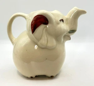 Vintage Shawnee White Elephant 4.5" Ceramic Creamer Pitcher - Picture 1 of 13