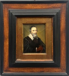 Ida Calzolari (Italian, b. 1936) : Portrait of Jacob Trip, oil on board - Picture 1 of 3