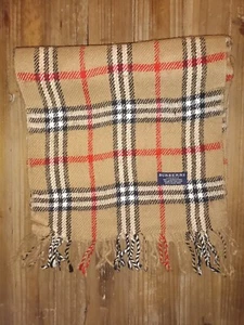 Écharpe Scarf Burberry 100% Lambswool / Laine D'agneau Made In England #45 - Imagen 1 de 3