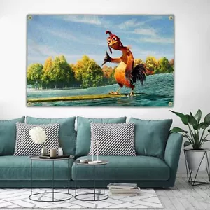 Polyester Chicken Joe Flag 4 Hole Backdrops Decor Meme Tapestry College Dorm - Picture 1 of 7