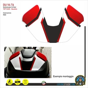 Top Case Aufkleber Set Koffer Red für Ducati Multistrada V4 V4s Pikes Peak VA T6 - Bild 1 von 1