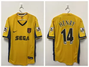 Thierry Henry 1999-2000 Arsenal Away Premium Retro Jersey - Picture 1 of 9