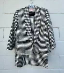Traje Falda Pata de Gallo De Lana Virgen Pendleton Petite De Colección Años 80 Talla 8 - Imagen 1 de 12