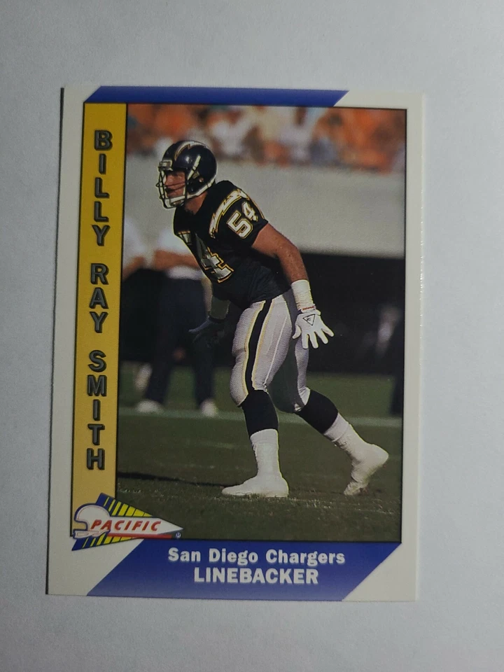 BILLY RAY SMITH 1991 PACIFIC FOOTBALL CARD # 452 D5107 - Image 1 of 1