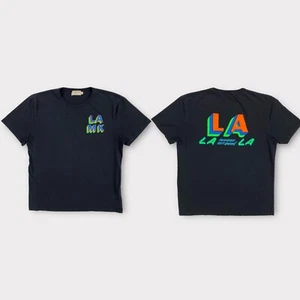 Camiseta Maison Kitsune x Ben Klevay Para Hombre Extra Grande EXCLUSIVA Negra LA NYC - Imagen 1 de 10