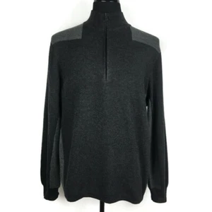 Maglione camicia pecora Vineyard Vines uomo quarto zip lana antracite taglia L prezzo al pubblico consigliato $ 165 - Foto 1 di 12