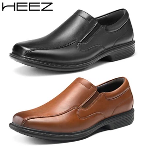 HEEZ Herren Slipper Halbschuhe Eckige Zehe Leder Business Freizeit Formell Elegant Schuhe - Bild 1 von 26