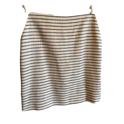 Ivanka Trump Pencil Straight Skirt Black White Stripe Business Career Size 14 - Image 1 of 4