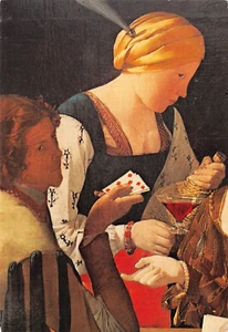 Artist Georges LA TOUR The Cheater Has The Ace of Diamonds (detail) 4x6 Postcard - Picture 1 of 2