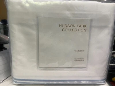 Falda de cama Hudson Park italiana percal king - 100 % exclusiva nueva Foto 1 de 4