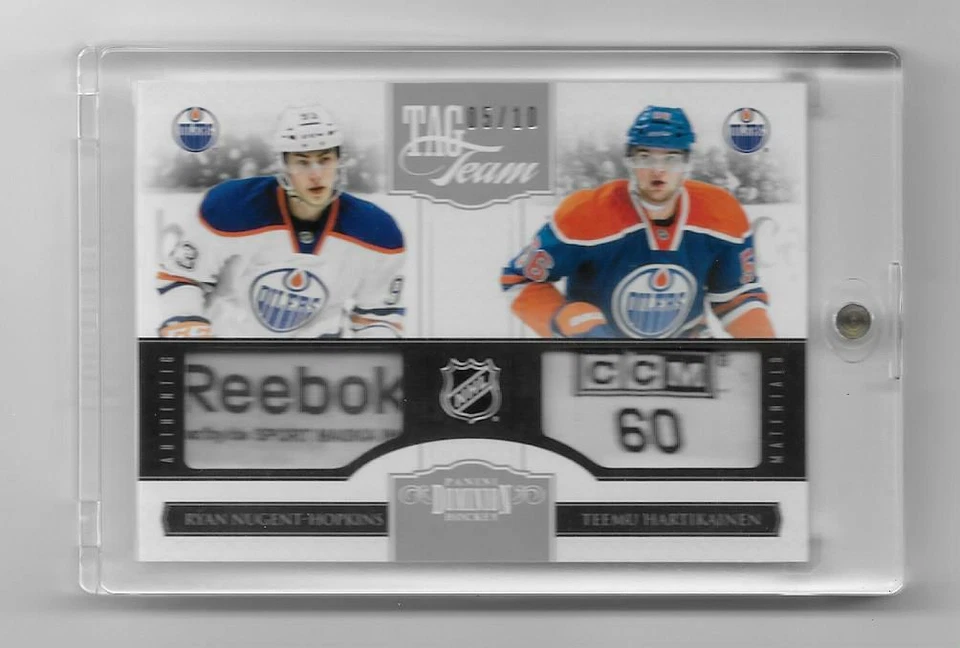 Nugent-Hopkins + Hartikainen 2011-12 Panini Dominion Tag Team 5/10 Oilers - Image 1 of 2