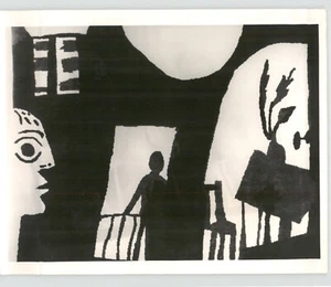 Tapiz ""Jacqueline"" de arte de San Francisco de colección 1971 foto de prensa - Imagen 1 de 2