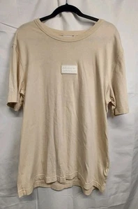 Adidas Shirt Mens Large Beige R.Y.V. Silicone Badge Crew Neck Short Sleeve - Bild 1 von 6