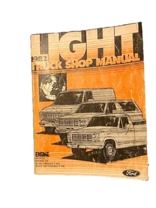 Ford 1982 camión ligero manual de taller, motor, motor Bronco Econoline - Imagen 1 de 9