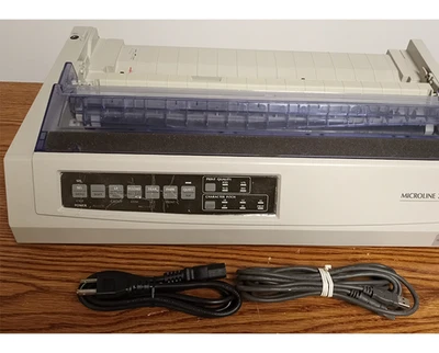 Oki Microline 321 Turbo Dot Matrix Printer - Image 1 of 4