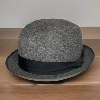 Sombrero Goorin Brothers Slick Carter Fedora 100% Lana Talla XL Showman Excelente Foto 1 de 4