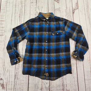 Legendary Whitetails Buck Camp Corduroy Lined Collar Flannel Shirt Men's Medium - Picture 1 of 10