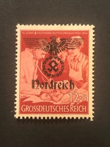 Deutschland WWII Propagandaaufdruck (NORDREICH) 12+8 Rpf.  MNH /s1 #b25 - Bild 1 von 2