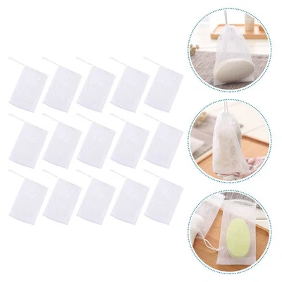 50 Pcs Foam Net Soap Pouch for Bathroom Cleansing Use - Image 1 of 4