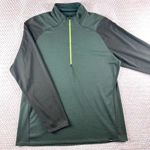 Patagonia Men’s 2XL XXL 1/4 Zip Base Layer Pullover Midweight Capilene Green - Picture 1 of 9