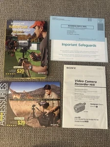 Videoregistratore Sony Hi8 manuale più altri documenti handycam T26 - Foto 1 di 6