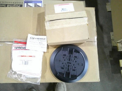 WIREMOLD Walker RC4CTCBK Black Flange & Black Cover 20A/Communication Conn/Tc COVER ONLY