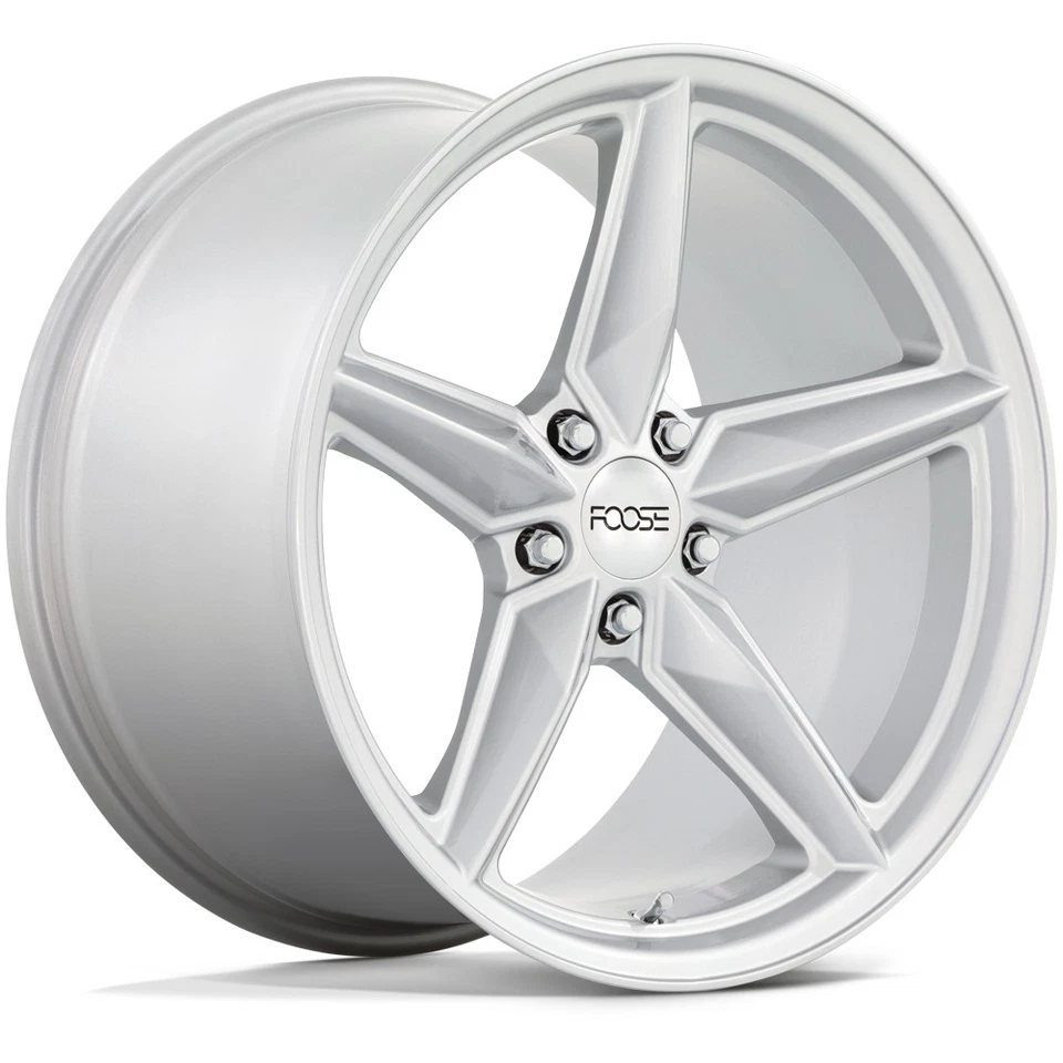 Foose F174 CF8 20x11 5x115 +20mm Silver Wheel Rim 20" Inch Foto 1 de 4