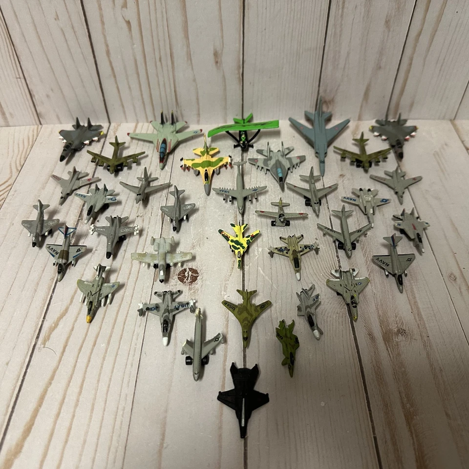 Vintage Micro Machines Military Airplane Huge Lot of 35 Jets Aircrafts - Image 1 of 4