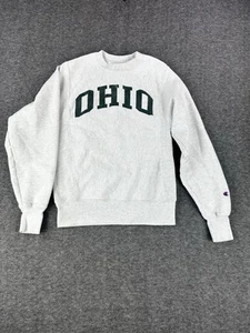Ohio University Bobcats Champion Sweater Mens XS X-Small Gray Reverse Weave - Picture 1 of 8