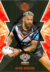 Signed 2025 Wests Tigers NRL TLA Traders Special Edition Card - Apisai Koroisau - Picture 1 of 3