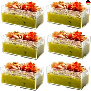 50 Stück Kunststoff Dessertbecher, 140 ml Rechteckige Dessertbecher - Bild 1 von 7