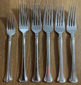 Oneida Apollonia Forks 1 Salad 7 1/8” & 5 Dinner 8 1/8” Set Of 6 Total - Picture 1 of 8