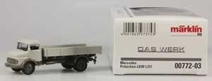 Märklin H.O. Mercedes Benz Flatbed Truck #00772 - Gray - New in Original Box - Picture 1 of 1