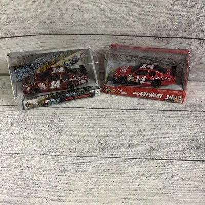 2 BRAND NEW 2009 Tony Stewart Chevrolet NASCAR #14 1:43 Old Spice Office Depot!! - Image 1 of 4